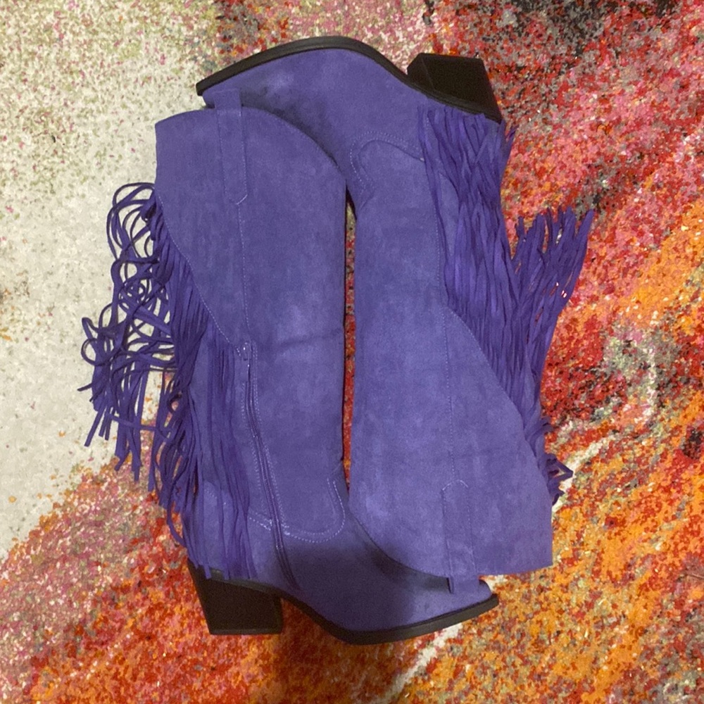 Purple rain cowgirl boots